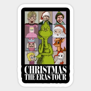 Christmas The Eras Tour Christmas Family And Merry Grinchmas Sticker